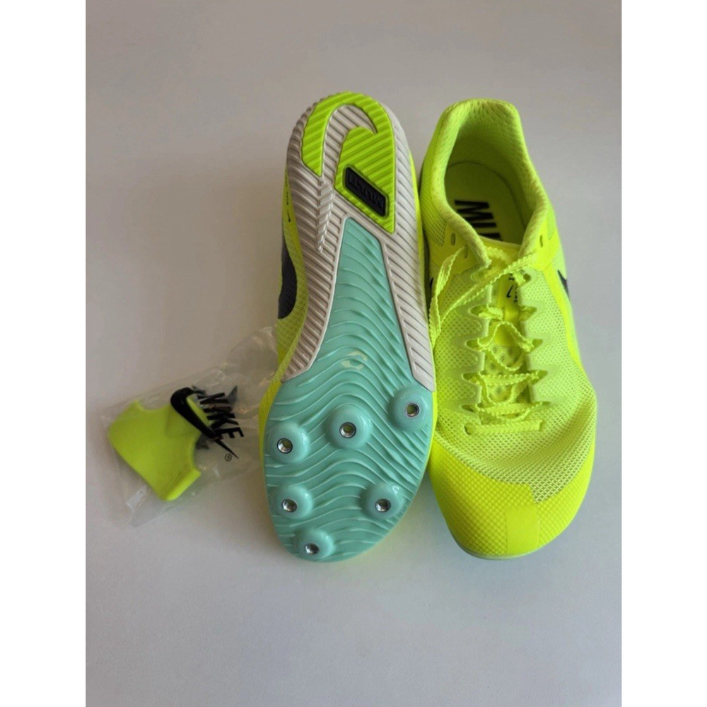 Nike Zoom Rival Track Spikes Volt Green Mens Sz 13 NEW w/ Spikes Tool
